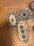 陶趣居藍凜堂福字陶瓷日本進(jìn)口家用餐具日式米飯碗面碗釉下彩湯碗青花 聚福8件組合 曬單實(shí)拍圖