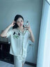 TULX睡衣女夏天冰絲涼感短袖短褲套裝甜美卡通夏季春秋款女士家居服 SSM-626【37】 Y【冰雪絲優(yōu)質(zhì)】 L 95-120斤 曬單實(shí)拍圖