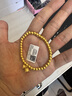 卡鉑亞黃金鈴蘭花手鏈女 足金999串珠手飾手串硬金工藝生日節(jié)禮物送女友 加厚版 4mm黃金鈴蘭花手鏈 6.20克 曬單實(shí)拍圖