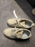 回力女鞋休閑鞋女新款春季潮流舒適軟底百搭厚底皮面運動(dòng)老爹鞋女款 米灰 38 曬單實(shí)拍圖