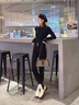維菲樂  牛仔褲女秋冬韓版2022新款秋季女裝黑色復(fù)古風(fēng)高腰修身顯瘦彈力緊身鉛筆褲小腳褲加絨牛仔褲女 煙灰色【加絨加厚】 28【建議105-115斤】 曬單實拍圖