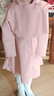 藍貝妮童裝女童連衣裙秋冬季兒童套裝拜年服裝女孩冬裝過(guò)年衣服大童女裝 粉色（裙子+外套+帽子+毛衣） 140碼建議身高130CM 曬單實(shí)拍圖