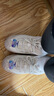 斯凱奇（Skechers）女鞋冬季2024新款加絨保暖二棉鞋厚底增高熊貓鞋老爹鞋休閑運(yùn)動(dòng)鞋 卷毛熊-NAT 38 曬單實(shí)拍圖