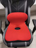 樂(lè )兜坐墊靠墊一體辦公室久坐不累椅子墊護腰小靠背座椅屁股墊小腰靠 【升級加高防滑款】紅色拼深灰 曬單實(shí)拍圖