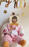 小羊嘟嘟嬰兒連體衣服秋冬全棉三層保暖服無骨寶寶爬服哈衣兒童加厚暖氣服 保暖年福免連體衣 66cm 碼59-66CM 曬單實拍圖
