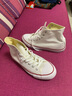 匡威（Converse）All Star經(jīng)典常青款男鞋女鞋白色高幫休閑運(yùn)動(dòng)帆布鞋小白 101009 42 曬單實(shí)拍圖