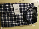 意賓秋季新男裝全棉法蘭絨磨毛格子長(cháng)袖襯衫時(shí)尚休閑純棉青中年襯衣男 T0C01043 常規 38 （110-120斤左右） 曬單實(shí)拍圖