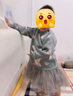 戴維貝拉公主裙女童連衣裙兒童裙子寶寶秋裝嬰兒洋氣秋季嬰童紗裙 灰色 100 cm（建議身高90-100cm） 曬單實(shí)拍圖