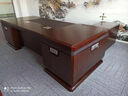 睿冠老板桌總裁桌辦公家具高檔貼實(shí)木皮大班臺董事長(cháng)辦公桌老板臺 3.6米老板桌 曬單實(shí)拍圖