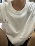 威廉爵馳短袖t恤男潮牌五分港風(fēng)百搭寬松半袖夏季男女學(xué)生情侶體印花T恤 黑色 L 曬單實(shí)拍圖