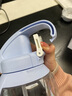 樂扣樂扣（LOCK&LOCK）水杯大容量杯子夏季塑料吸管杯女運動水壺便攜男士健身杯子大肚杯 淺藍色 1500ml 曬單實拍圖