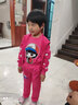 奧米鼠童裝女童套裝兒童長(cháng)袖外套褲子秋裝新品時(shí)尚中大童運動(dòng)休閑三件套 玫紅色 120 (建議身高105-115cm) 曬單實(shí)拍圖