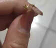 鈺帛工坊999足金精致小巧迷你皇冠黃金耳釘耳骨女可愛(ài)學(xué)生日韓簡(jiǎn)約養耳針 【彎鉤*單只】磨砂小皇冠0.22 曬單實(shí)拍圖