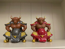 宇軒 紫砂茶寵牛將軍茶玩牛氣沖天擺件牛魔王辦公家居擺件 牛將軍---紅袍 曬單實(shí)拍圖