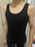 艾路絲婷棉打底吊帶背心夏裝新款純色女士背心 黑色 M 曬單實(shí)拍圖