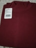 AB內衣男士純棉保暖內衣半高領(lǐng)棉毛衫褲基礎中老年秋衣秋褲套裝 酒紅 L 曬單實(shí)拍圖