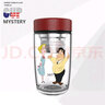 CUP MYSTERY 茶杯玻璃杯卡通可愛(ài)商務(wù)皮質(zhì)杯蓋加厚車(chē)載辦公室水杯高硼硅杯子 男女 曬單實(shí)拍圖