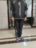 VACK春季衛(wèi)衣套裝男裝外套潮流運動套裝衛(wèi)衣男春裝休閑衛(wèi)衣春秋款 黑色 2XL 曬單實拍圖