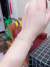 ?，攬A珠雙層銀手鏈女學(xué)生小眾甜美時(shí)尚首飾生日生日禮物送女朋友 圓珠雙層銀手鏈 曬單實(shí)拍圖