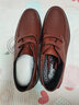 強人3515加大碼男鞋系帶款輕便舒適透氣洞洞涼鞋特大碼休閑皮鞋 黃棕 47 曬單實(shí)拍圖