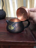 清沁堂純紫銅枯梅泡茶壺純手工復(fù)古沖泡加厚功夫茶具家用純銅茶道零配件 銀杏泡茶壺 約 300ml 曬單實拍圖