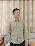 萊克斯頓男裝春季純色長(cháng)袖襯衫男商務(wù)正裝通勤襯衣職業(yè)裝男上衣 淺杏色 XL 曬單實(shí)拍圖