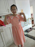 艾諾輪兒童連衣裙公主裙女童夏裝學(xué)院風(fēng)兒童裝中大童長裙子夏季女孩短袖 粉色 140 建議身高125-135CM左右 曬單實拍圖