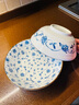 陶趣居 日本進(jìn)口米飯碗陶瓷釉下彩湯碗面碗家用飯碗日式餐具有古窯家用 蔓唐草 20.5cm 加大號 曬單實(shí)拍圖