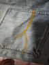 ABLE JEANS【直筒滑板褲】立體膝男裝褲子基礎(chǔ)時(shí)尚寬松牛仔褲男 煙灰 34 /34 曬單實(shí)拍圖
