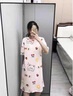 俞兆林睡裙女夏季純棉短袖中長(cháng)款連衣裙休閑睡衣女士卡通家居服25年新款 NSWR-66013-甜美可愛(ài)-親膚純棉 L (適合100-120斤) 曬單實(shí)拍圖