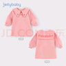 JELLYBABY【大翻領(lǐng)女童連衣裙】2025年春季新款兒童甜美裙子 粉紅色 120 曬單實(shí)拍圖