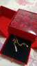 珍尚银【中国黄金】久伴钟爱玫瑰花礼盒送女朋友老婆妈妈高档潮流包装盒 实拍图
