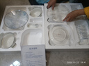 洛威景德鎮陶瓷餐具套裝家用中式輕奢高級感喬遷餐具套裝陶瓷碗盤(pán)組合 藍蓮花56頭【超值配置】 曬單實(shí)拍圖