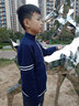 Bejirog男童開衫毛衣2025春裝兒童衣服男外套新款拉鏈毛線10歲針織衫外穿 藏青色(不加絨) 150 cm 曬單實拍圖