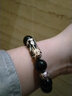 玖長(cháng)時(shí)珠寶【棱角】足銀復古黑曜石貔貅手鏈男時(shí)尚男士感溫變色貔貅珠寶首飾霸氣潮男學(xué)生簡(jiǎn)約時(shí)尚個(gè)性手鏈 感溫變色貔貅款 珠徑：14mm 曬單實(shí)拍圖