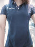 珠光萊卡工作服polo定制印字工衣T恤定做衣服文化衫刺繡logo短袖公司工裝 藏青【B款】 L 曬單實(shí)拍圖