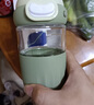 NEWB咖啡泡茶玻璃水杯男女士學(xué)生高顏值耐高溫夏天辦公室茶水分離杯子 【不可刻字】月牙白+茶隔 480ml 曬單實拍圖