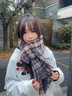 創(chuàng  )京懿選日系復古深咖色圍巾女冬季學(xué)生保暖百搭氣質(zhì)格子韓版圍脖男 封邊暗橘咖格 曬單實(shí)拍圖