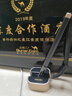 得力（deli）臺(tái)筆 辦事窗口固定桌筆吧臺(tái)筆銀行前臺(tái)微笑中性筆帶線粘貼桌子簽字中性筆柜臺(tái)桌面服務(wù)寫字 【行政款】亮金質(zhì)感底座 2支裝 曬單實(shí)拍圖