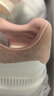 KISSCAT接吻貓露思/張小婉同款厚底休閑板鞋25新真皮8cm輕便內(nèi)增高小白鞋 [內(nèi)增高餅干鞋]藕粉色 37 曬單實(shí)拍圖