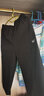 361°七分褲女冰絲速干褲子運動(dòng)褲休閑褲春季薄款訓練直筒褲夏天速干褲 純黑【速干】 M 曬單實(shí)拍圖