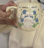 暢印杯子女生高顏值創(chuàng  )意馬克杯帶蓋勺早餐杯情侶辦公室咖啡陶瓷水杯男 奶黃風(fēng)鈴花兔【帶蓋子+勺子】 曬單實(shí)拍圖