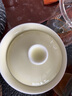 龍泉青瓷哥窯冰裂三才蓋碗手工陶瓷功夫茶具喝茶碗手抓泡茶碗耐高溫沖茶器 弟窯米黃-禮盒裝 曬單實拍圖