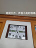 康巴絲三代智能電波鐘大號超大號日歷鐘表客廳簡約掛鐘掃描溫濕度萬年歷 雙液顯仿木電波機芯 57*39CM 1cm 曬單實拍圖