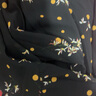 皮爾卡丹（pierre cardin）2025夏季女裝新款中年裙子女士寬松大尺碼碎花雪紡連衣裙 黑色 3XL 約145-160斤 曬單實(shí)拍圖