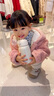 幼歌（YOUGE）嬰幼兒立體小羊連帽加絨外套親膚舒適毛絨拼接褲腳子潮 粉紫色外套 90 cm 曬單實(shí)拍圖