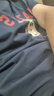哈吉斯（HAZZYS）男裝 夏款男上衣卡通大狗圖案圓領(lǐng)短袖T恤男ASTZE0BBX69 藏青色NV XL （180/100A 50） 曬單實拍圖