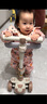 棉谷朵嬰幼兒冬季加厚手工純棉花棉襖棉褲套裝兒童居家外出保暖棉衣棉服 粉色犀牛 80碼（適合6-12個月） 曬單實拍圖