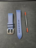 天牛（TANNEW）氟橡膠手表表帶男適配西鐵城精工美度華為GT防水手表鏈男手表配件 針扣款 藍色（鋼色扣） 20mm 曬單實(shí)拍圖