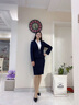 J-ME小西裝女職業(yè)裝女裝春秋季韓版休閑西服修身商務(wù)正裝酒店美容院工作服秋冬款 單條半裙 S 曬單實(shí)拍圖